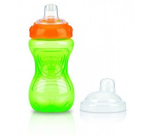 nuby id9648 Поильник-непроливайка с мягким носиком (9м+) 300 мл. 