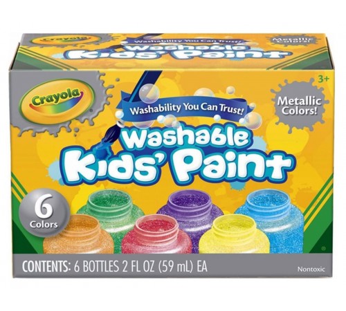 Crayola 54-5000 Краски цвета металлик (6 цв.) crayola 54-5000 Краски цвета металлик (6 цв.)
