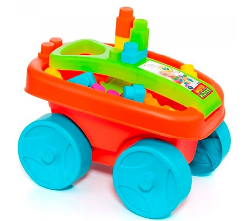 Jucării pentru Copii - Magazin Online de Jucării ieftine in Chisinau Baby-Boom in Moldova molto 23460 cărucior cu blocuri "wagon blocks" (21 el.) rosu