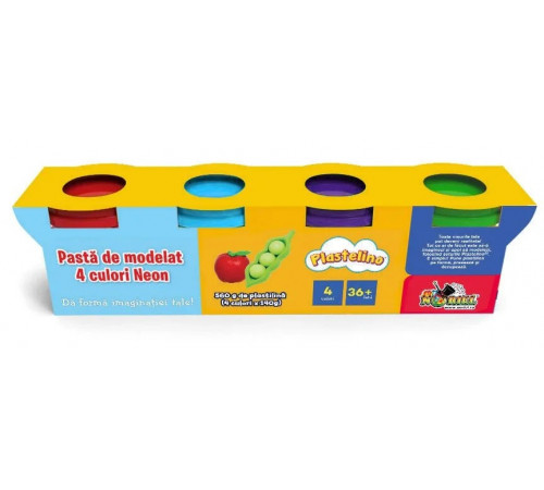 plastelino int5409 pasta de modelat neon (4 culori)