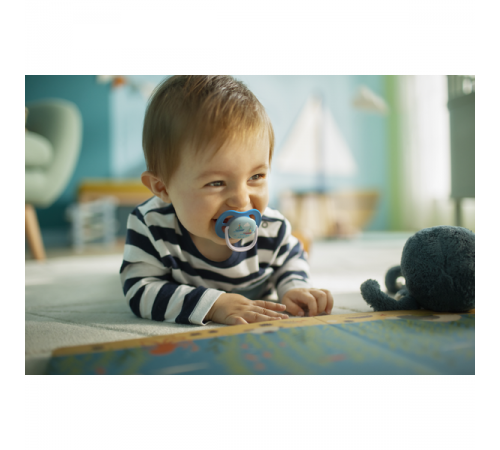 avent scf080/10 Пустышка силиконовая ultra air "i love" (6-18 м.) 2 шт. в асс.