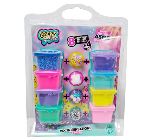  canal toys 029cl set de joc cu slime "mix'in sensations" (8 cutii)