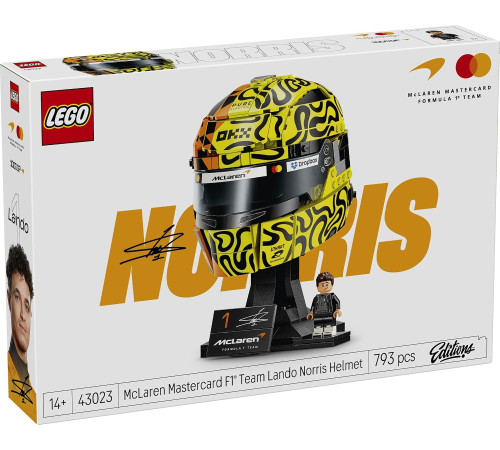  lego editions 43023 constructor "casca lui lando norris &ndash; echipa mclaren mastercard f1&reg; team" (793 el.)