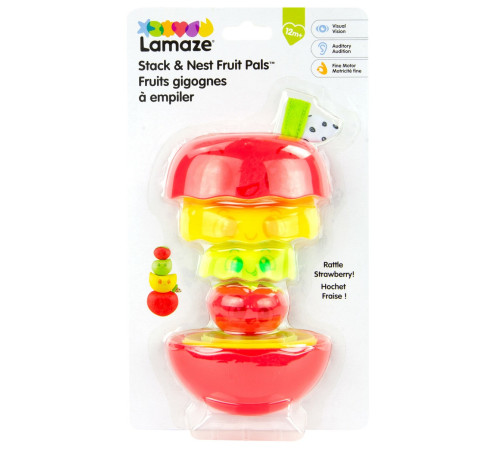 tomy l27461 Фруктовая пирамида lamaze "stack & nest fruit pals"