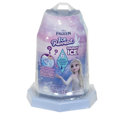  disney princess hrn77 set surpriza cu papusa frozen snow color reveal "prin gheață"