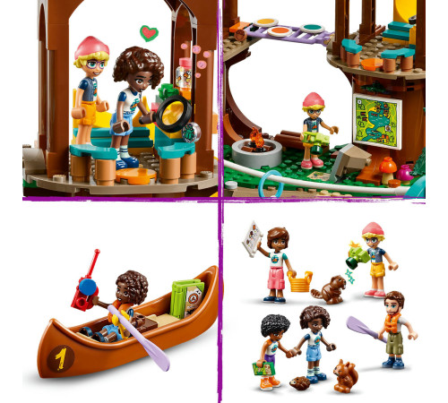 lego friends  42631 constructor "casa din copac din tabara de aventuri" (1128 el.)
