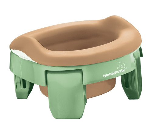  roxy hp-255ob Дорожный складной горшок "handypotty" с многоразовой вкладкой (оливковый)
