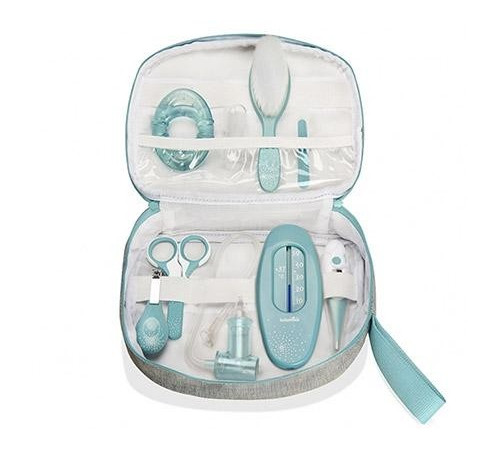babymoov a032002 set de &icirc;ngrijire și igienă pentru bebeluși "grooming set aqua" (9 piese)