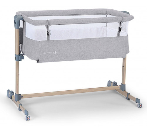 KinderKraft Колыбель Neste Air серый/дерево kinderkraft Колыбель neste air серый/дерево