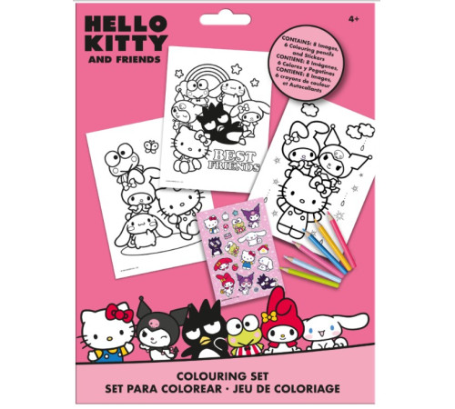  kids hk50190 Детский набор для раскрашивания hello kitty с наклейками