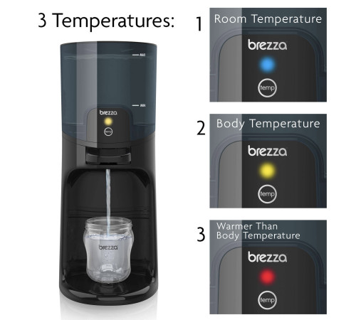 baby brezza incalzitor instant pentru biberoane black