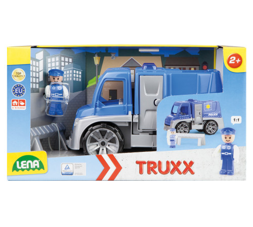 lena 04455 jucărie "camion de poliție" (29 cm)