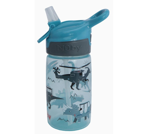 nuby nv04028 cana "flip-it soft spout cup" 415 ml. (24 luni+) in sort.
