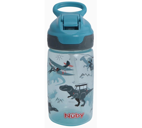 nuby nv04028 cana "flip-it soft spout cup" 415 ml. (24 luni+) in sort.