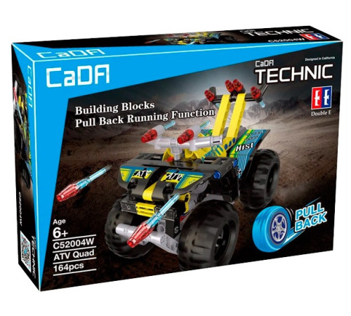 Детский&nbsp;магазин в Кишиневе в Молдове cada c52004w  Конструктор "atv quad " (164 дет.)