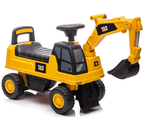 chipolino excavator ride on car cat roccat02301ye galben