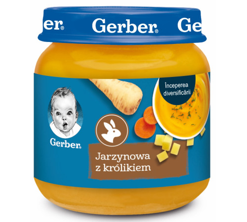  piure de legume cu carne de iepure (5 luni+) 125 gr.