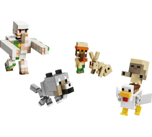 lego minecraft 21592 constructor "atac &icirc;n deșert cu un jocheu de găini" (428 el.)