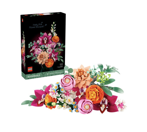 lego botanical collection 10342 constructor „buchet frumos de flori roz” (749 buc.)