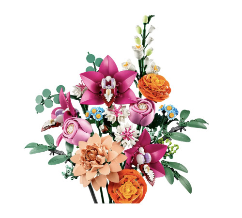 lego botanical collection 10342 constructor „buchet frumos de flori roz” (749 buc.)