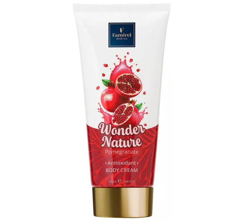  famirel cremă de corp antioxidantă  wonder nature cu rodie (180 ml) 086172