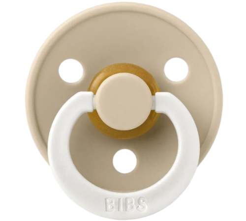  bibs suzeta rotunda din latex color s glow premium (0-6 luni) vanilla 