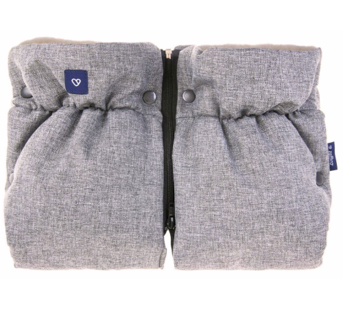  womar zaffiro  mănuși separate pentru cărucior "beige wool premium" light grey
