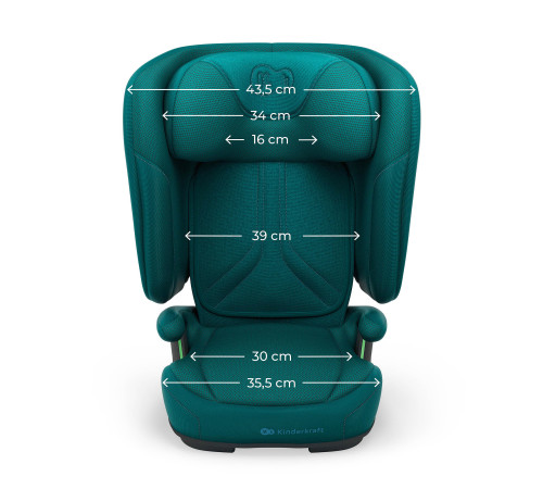 kinderkraft scaun auto unity 2 i-size gr. 2/3 (100-150 cm) verde