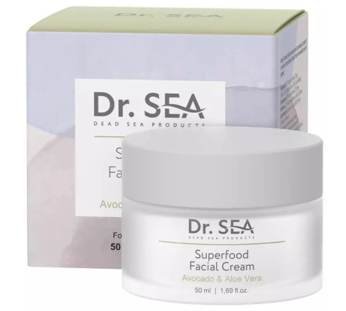  dr.sea Крем для лица superfood с Авокадо и Алоэ Вера (50 мл) 020684