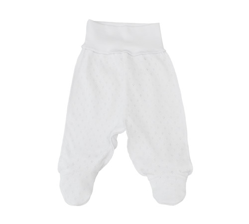 Детская одежда в Молдове minikin 25110556 Ползунки "Ажурный листик" (р.56) белый