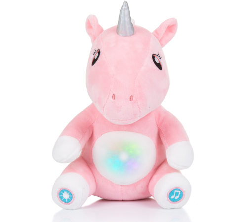 chipolino jucărie muzicală de plus cu lumina "unicorn" pil02308unic