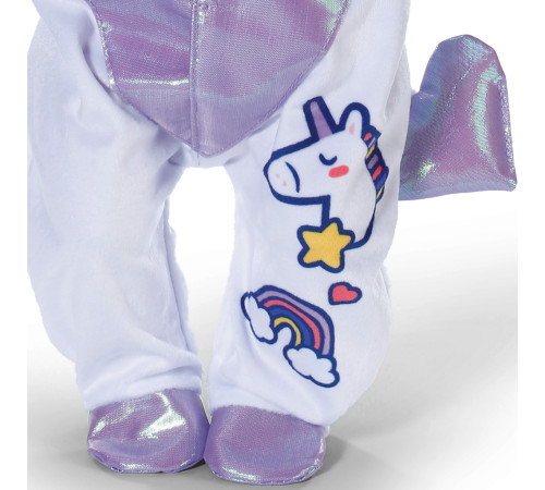 zapf creation 838266 salopetă baby born "unicorn" (43 cm)