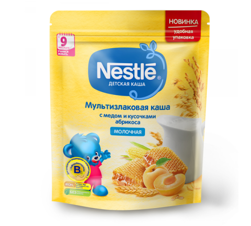 Детское питание в Молдове Nestle Каша молочная мультизлаковая мед-абрикос 220 гр. (9 м +)12382859 Детское питание в Молдове nestle Каша молочная мультизлаковая мед-абрикос 220 гр. (9 м +)12382859