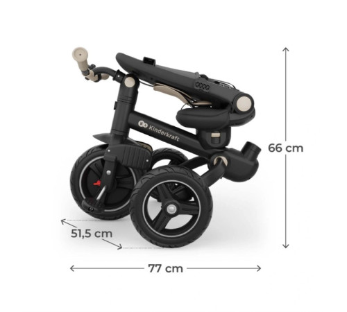 kinderkraft Трицикл складной  spinstep 2 plus (бежевый)