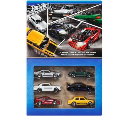 hot wheels jby77 Набор машин "Улицы Японии" (6 шт.)
