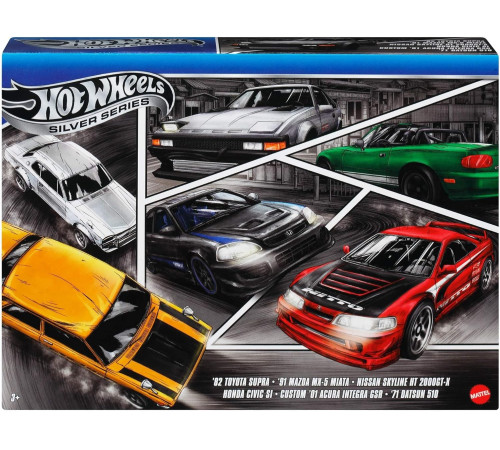 hot wheels jby77 Набор машин "Улицы Японии" (6 шт.)