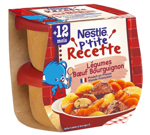  nestle Говядина по-бургундски с овощами 2х200 гр. (12 м.+)