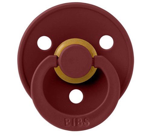  bibs Пустышка круглая латексная color m wine (6-18 м.)