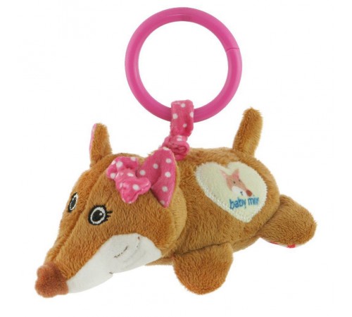 Baby Mix STK-17755P Jucarie de plus cu vibratie "Vulpe" roz Jucării pentru Copii - Magazin Online de Jucării ieftine in Chisinau Baby-Boom in Moldova baby mix stk-17755p jucarie de plus cu vibratie "vulpe" roz