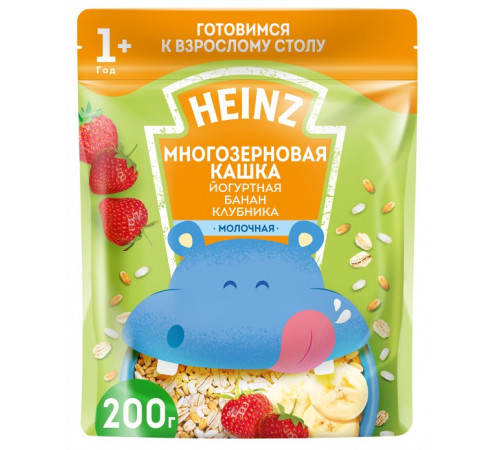 Детское питание в Молдове heinz Любопышки Каша многозерновая-йогурт-банан-клубника (12+) 200 гр.