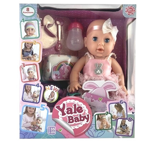 op ДД02.188  papusa cu accesorii "yale baby" (35 cm.)