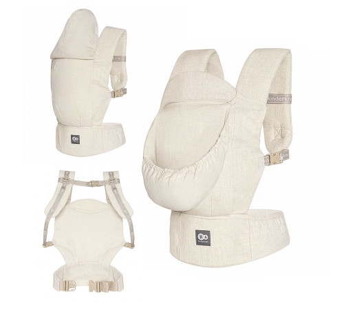 kinderkraft marsupiu ergonomic "elara" (linen & cotton)