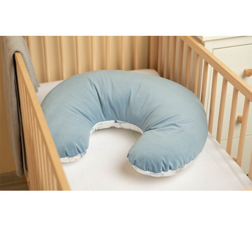 sensillo-22761 pernă pentru gravide velvet (biluțe) gri-albastru
