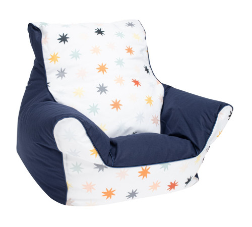  new baby  52581  Детское кресло с наполнителем из полистирольных шариков (синий)