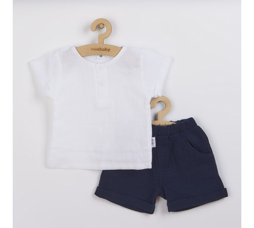 new baby 42284 costum 2 un (tricou+pantaloni scurți) summer nature  80cm (9-12luni)