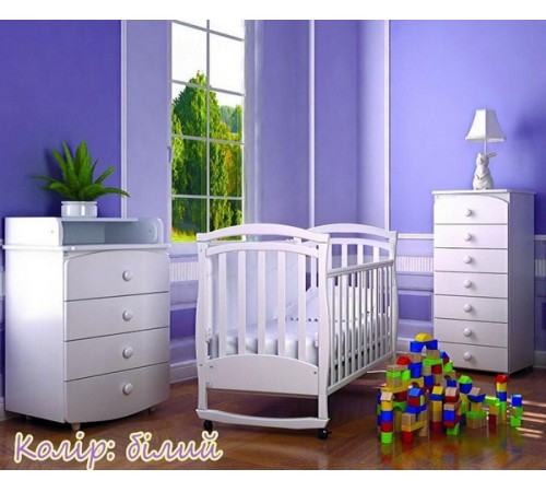 veres 06.3.1.1.06 patuț pentru copii "Верес ЛД6" (alb)