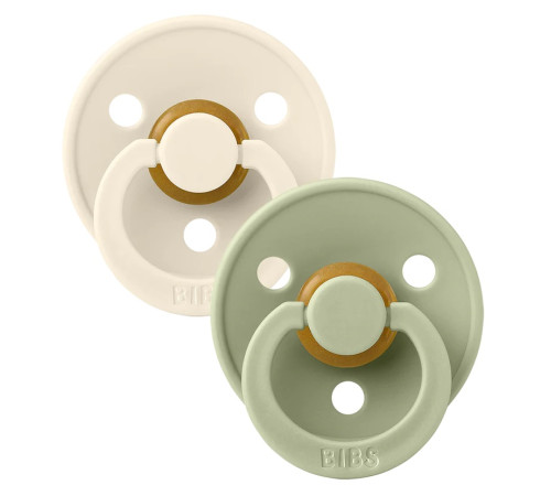 Питание и аксесcуары в Молдове bibs Пустышка круглая латексная ivory & sage (0-6 м.) 2 шт.