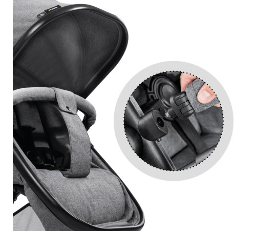 hauck carucior pentru gemeni 2in1 atlantic twin melange grey