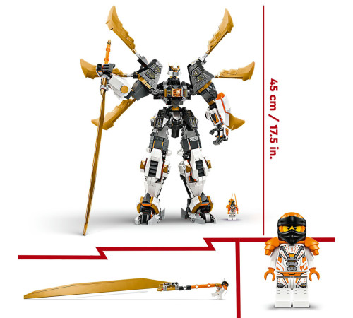 lego ninjago 71821 Конструктор "Механический Титан-Дракон Коула" (1055 дет.)