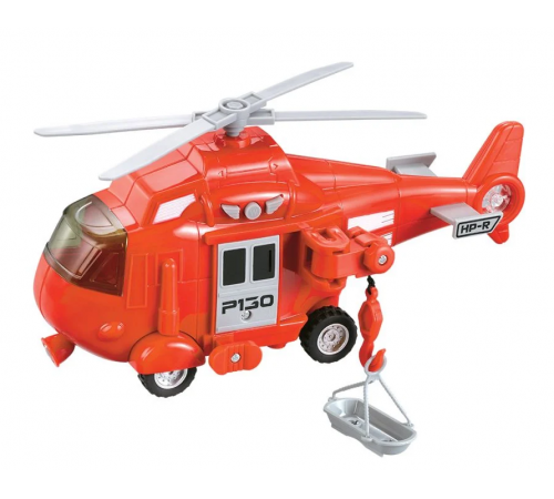 noriel int1363 Вертолет cool machines со светом и звуком (красный)